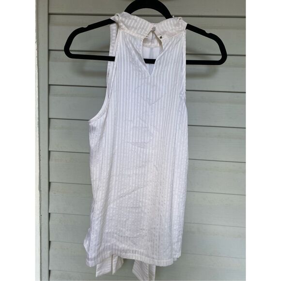 Club Monaco NWT Heather Top in White, Size Large, MSRP $119 - Picture 3 of 6